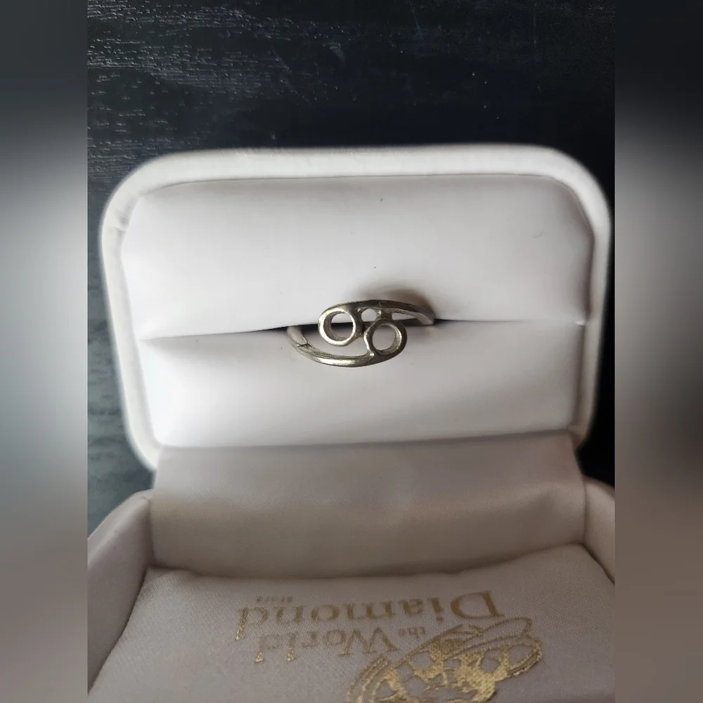 **BOGO** cancer, zodiac sign, “69" silver ring - Picture 2 of 2